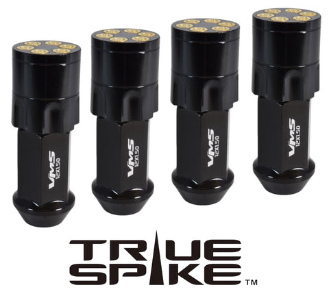 1/2-20 71MM LONG REVOLVER SHELLS FORGED STEEL LUG NUTS WITH ANODIZED ALUMINUM CAP 46-17 JEEP CJ, TJ, WRANGLER 79-14 FORD MUSTANG // CAP: 25MM DIAMETER 30MM HEIGHT PART # LGC046