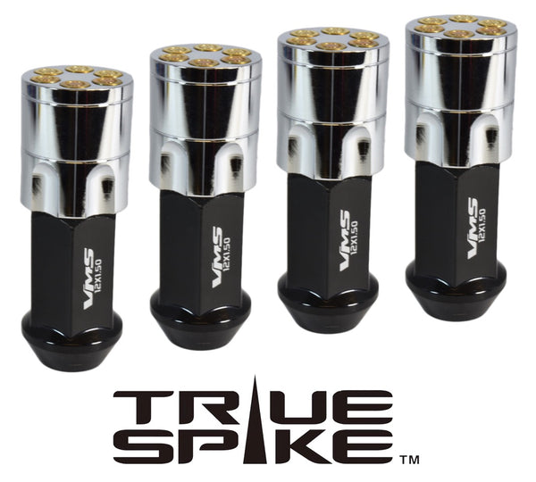14X2.0 MM 81MM LONG REVOLVER SHELLS FORGED STEEL LUG NUTS WITH ANODIZED ALUMINUM CAP 04-14 FORD F150 RAPTOR TREMOR EXPEDITION // CAP: 25MM DIAMETER 30MM HEIGHT PART # LGC046