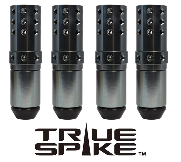 1/2-20 71MM LONG MUZZLE BRAKE FORGED STEEL LUG NUTS WITH ANODIZED ALUMINUM CAP 46-17 JEEP CJ, TJ, WRANGLER 79-14 FORD MUSTANG // CAP: 25MM DIAMETER 30MM HEIGHT PART # LGC050