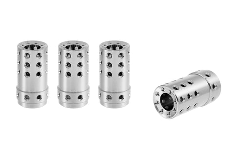 MUZZLE BRAKE LUG NUT CAPS CNC MACHINED BILLET ALUMINUM, MANY FINISHES TO CHOOSE FROM // CAP: 25MM DIAMETER 51MM HEIGHT PART # LGC051