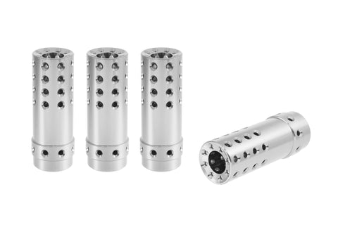 MUZZLE BRAKE LUG NUT CAPS CNC MACHINED BILLET ALUMINUM, MANY FINISHES TO CHOOSE FROM // CAP: 25MM DIAMETER 73MM HEIGHT PART # LGC052