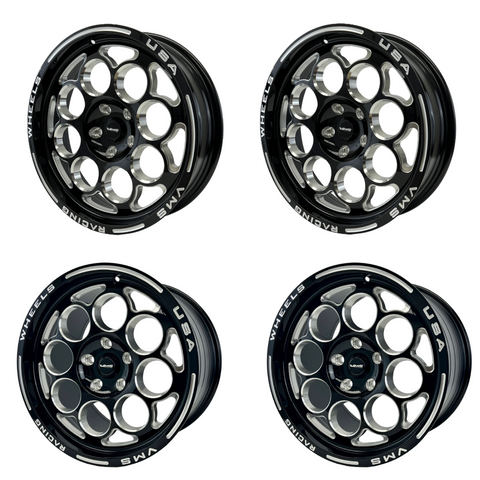 DRAG PACK STREET DRAG RACE MODULO 17x10 44 OFFSET & 18x5 -25 OFFSET 5X120.7 10-23 GEN 5/6 CAMARO SS & V6, 08-09 PONTIAC G8 GT, 14-17 CHEVY SS,  08-14 CADILLAC CTS-V, 06-13 CORVETTE Z06 & GS // PART# VWMO034 & VWMO035