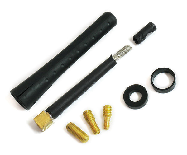 FLEXIBLE RUBBER SHORT ANTENNA KIT 3" INCHES (76MM) LONG BLACK // PART # SABR