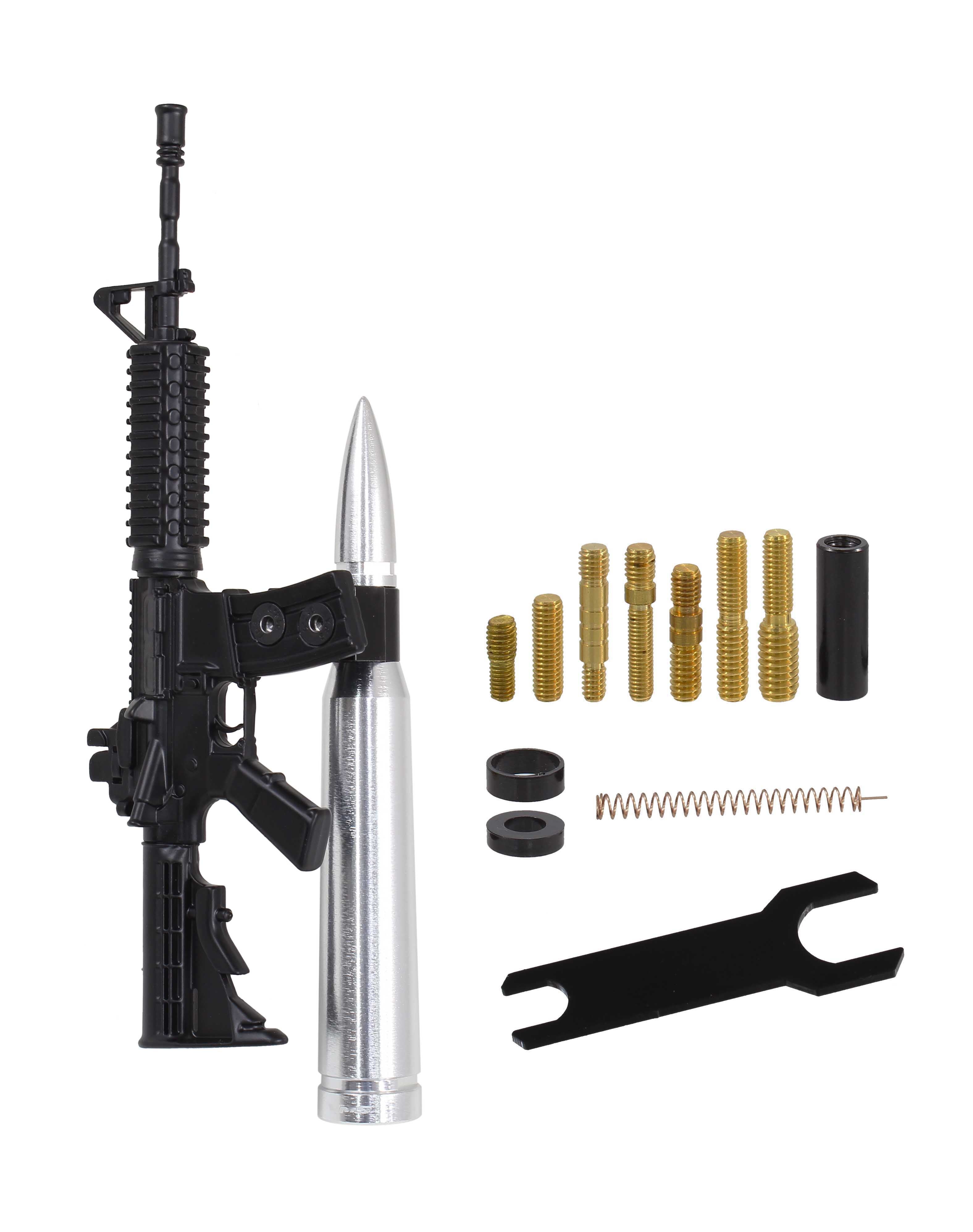 AR15 AR-15 M4/M16 50 CALIBER CAL BULLET ANTENNA KIT BILLET ALUMINUM AN