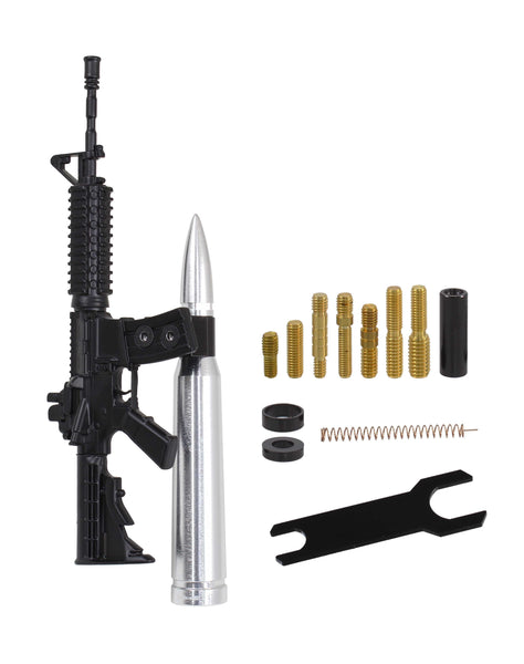 AR15 AR-15 M4/M16 50 CALIBER CAL BULLET ANTENNA KIT BILLET ALUMINUM ANTI-THEFT AND RECEPTION BOOSTER // PART # SAR15