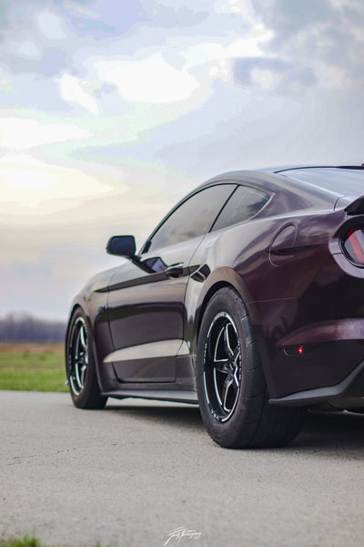 DRAG PACK STREET DRAG RACE V-STAR WHEELS 17x10 54 OFFSET & 18X5 5X114.3 -12 OFFSET 05-14 S197 (NO BREMBO) & S550 MUSTANG INCLUDING THE GT WITH PP BREMBO BRAKES 2024 S650 NON PP & DARKHORSE BLACK OR POLSHED // PART # VWST013 & 14, VWST027 & 28 VWST096 & 97