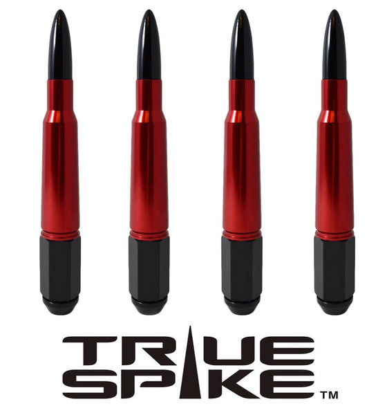 14X1.5 MM 187 MM 7.5 INCHES LONG FORGED STEEL LUG NUTS 50 CALIBER CAL BMG BULLET SPIKE ALUMINUM CAP 00- UP CHEVROLET SILVERADO TAHOE GMC SIERRA 12-UP DODGE RAM 15-UP F150 FOR 5 LUG WHEELS 20 PIECES // CAP: 25MM DIAMETER 136MM HEIGHT PART # LGC008