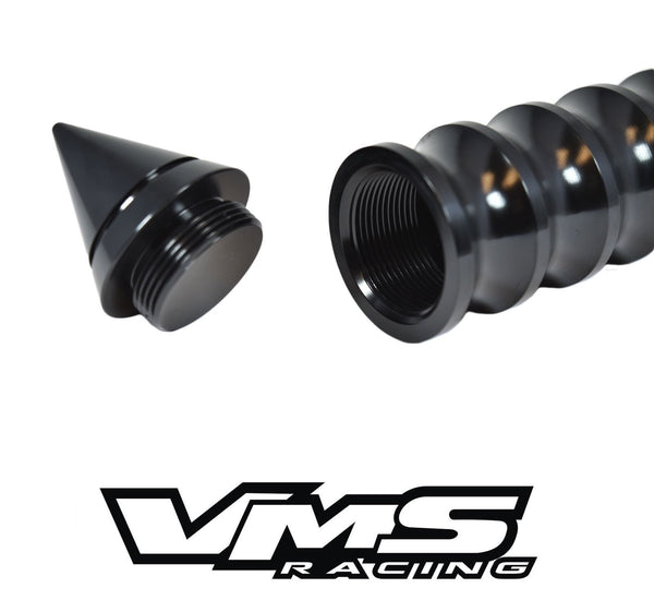SPIKED RIBBED EXTENDED SHIFT KNOB WITH SECRET STASH SPOT FOR HONDA CIVIC ACURA INTEGRA FORD MUSTANG CAMARO NISSAN