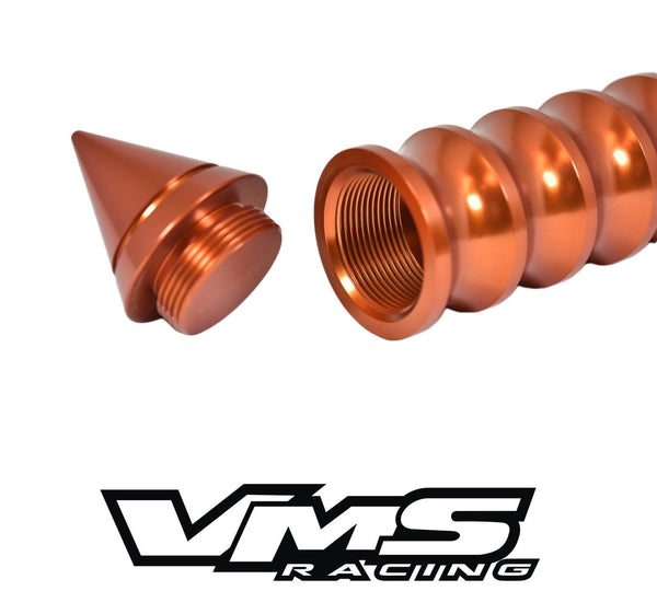 SPIKED RIBBED EXTENDED SHIFT KNOB WITH SECRET STASH SPOT FOR HONDA CIVIC ACURA INTEGRA FORD MUSTANG CAMARO NISSAN