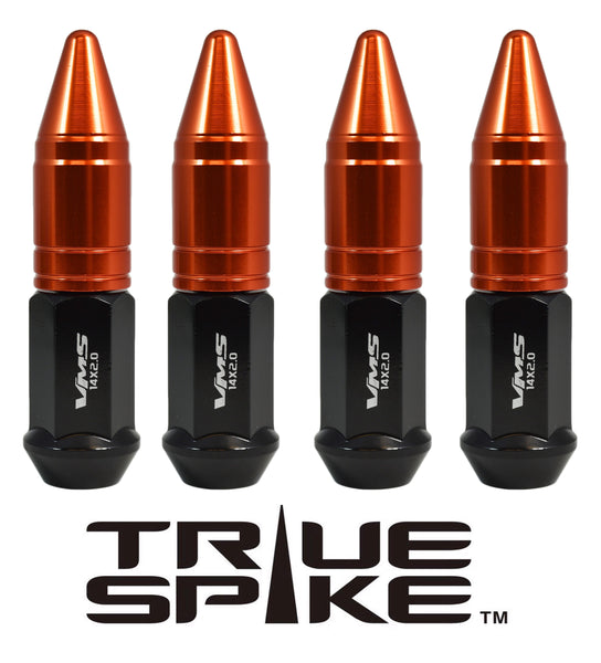 12x1.5 MM 89MM LONG APOLLO SPIKE FORGED STEEL LUG NUTS WITH ANODIZED ALUMINUM CAP // CAP: 20MM DIAMETER 51MM HEIGHT PART # LGC049