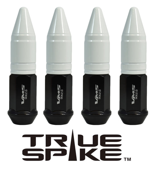 12x1.5 MM 89MM LONG APOLLO SPIKE FORGED STEEL LUG NUTS WITH ANODIZED ALUMINUM CAP // CAP: 20MM DIAMETER 51MM HEIGHT PART # LGC049