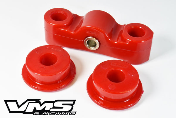 POLYURETHANE SHIFTER STABILIZER BUSHINGS RED 88-00 HONDA CIVIC CRX DEL SOL D15 D16 SOHC ONLY // PART # SSB161102RD