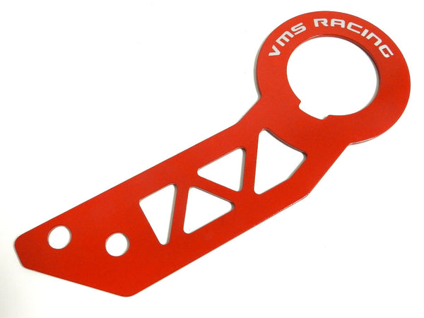 RED VMS RACING PRO SERIES STEEL ALUMINUM FRONT & REAR TOW HOOKS FOR HONDA CIVIC CRX PRELUDE ACURA INTEGRA RSX TSX