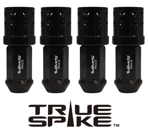 14X2.0 MM 81MM LONG MUZZLE BRAKE FORGED STEEL LUG NUTS WITH ANODIZED ALUMINUM CAP 04-14 FORD F150 RAPTOR TREMOR EXPEDITION // CAP: 25MM DIAMETER 30MM HEIGHT PART # LGC050