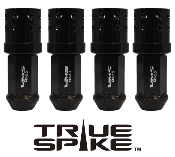 12X1.5 MM 71MM LONG MUZZLE BRAKE FORGED STEEL LUG NUTS WITH ANODIZED ALUMINUM CAP // CAP: 25MM DIAMETER 30MM HEIGHT PART # LGC050
