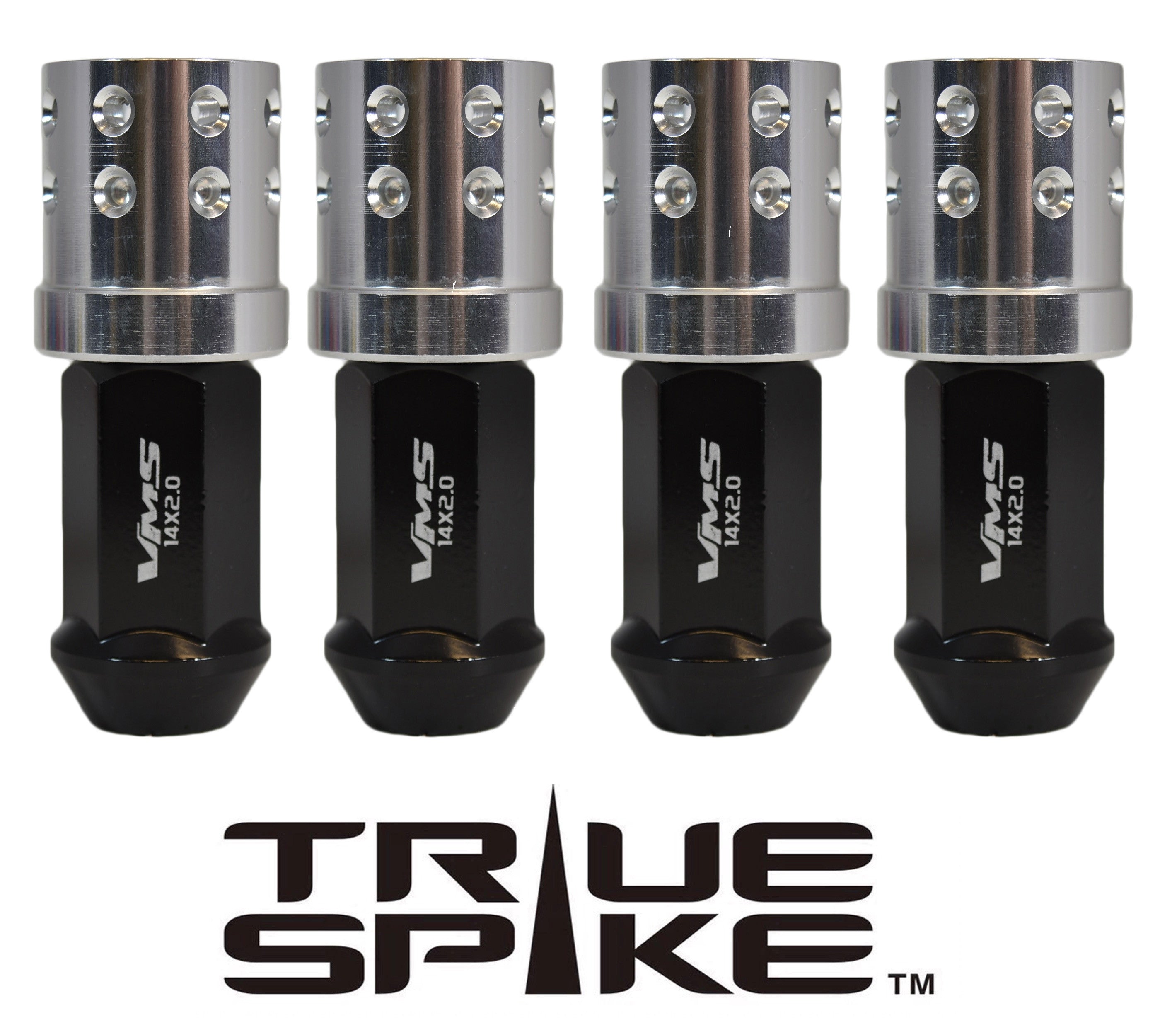 14X1.5 MM 81MM LONG MUZZLE BRAKE FORGED STEEL LUG NUTS WITH