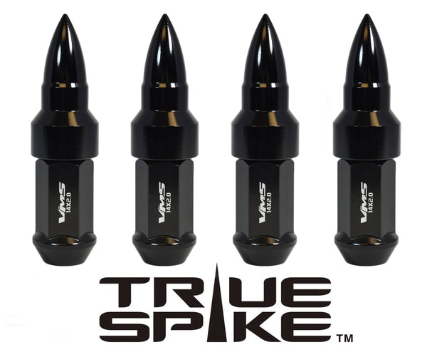 12X1.5 MM CNC MACHINED FORGED STEEL EXTENDED BULLET (25MM DIAMETER) LUG NUTS ANODIZED ALUMINUM CAPS // 25MM CAP DIAMETER 51MM CAP LENGTH PART NUMBER LGC023