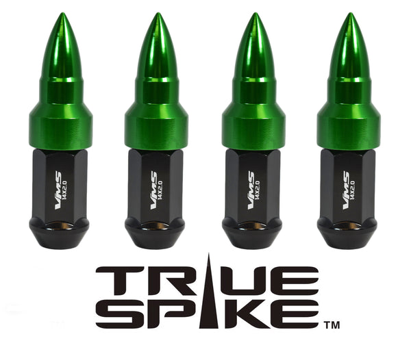 12X1.5 MM CNC MACHINED FORGED STEEL EXTENDED BULLET (25MM DIAMETER) LUG NUTS ANODIZED ALUMINUM CAPS // 25MM CAP DIAMETER 51MM CAP LENGTH PART NUMBER LGC023