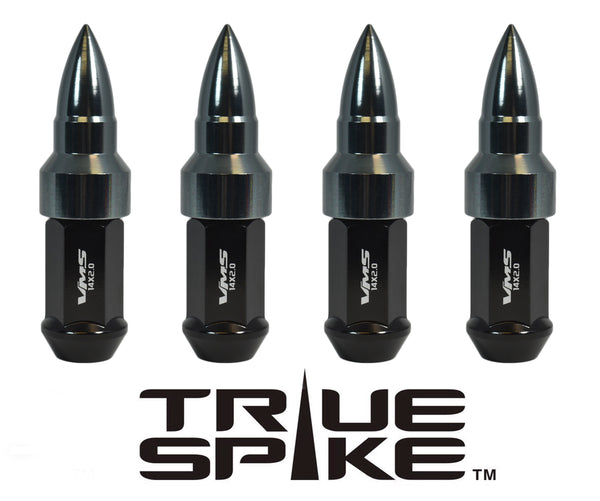 12X1.5 MM CNC MACHINED FORGED STEEL EXTENDED BULLET (25MM DIAMETER) LUG NUTS ANODIZED ALUMINUM CAPS // 25MM CAP DIAMETER 51MM CAP LENGTH PART NUMBER LGC023