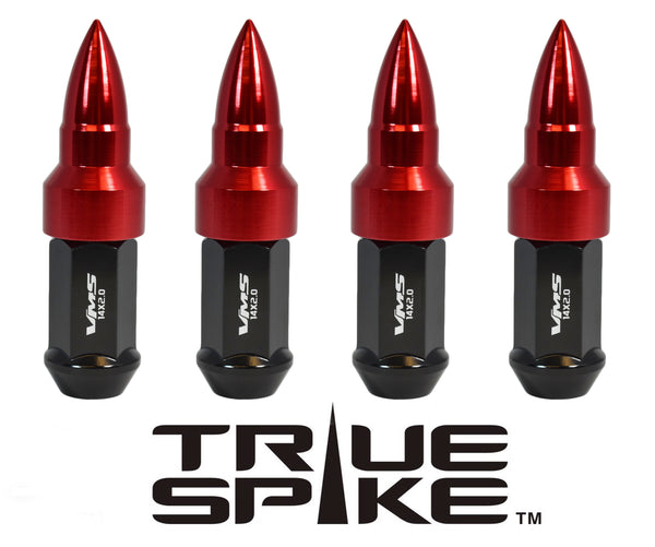 12X1.5 MM CNC MACHINED FORGED STEEL EXTENDED BULLET (25MM DIAMETER) LUG NUTS ANODIZED ALUMINUM CAPS // 25MM CAP DIAMETER 51MM CAP LENGTH PART NUMBER LGC023