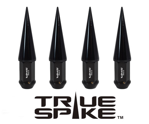 14X1.5 MM 112MM LONG CARS ONLY! NO TRUCKS! CNC MACHINED FORGED STEEL EXTENDED SPIKE (25MM DIAMETER) LUG NUTS ANODIZED ALUMINUM CAPS 09-21 CHEVY CAMARO 15-21 FORD MUSTANG 06-21 DODGE CHARGER CHALLENGER 300 // 25MM CAP DIAMETER 73MM CAP LENGTH PART # LGC024