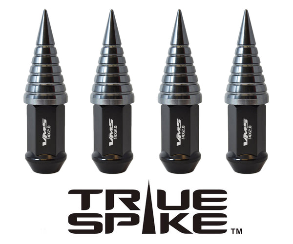 14X2.0 MM 101MM LONG CNC MACHINED FORGED STEEL EXTENDED SPIRAL SPIKE (25MM DIAMETER) LUG NUTS ANODIZED ALUMINUM CAPS TRUCK LENGTH 04-14 FORD F150 RAPTOR TREMOR EXPEDITION // 25MM CAP DIAMETER 51MM CAP LENGTH PART # LGC022