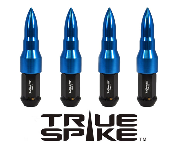14x2.0 MM 124MM LONG CNC MACHINED FORGED STEEL EXTENDED BULLET (25MM DIAMETER) LUG NUTS ANODIZED ALUMINUM CAPS TRUCK LENGTH 04-14 FORD F150 RAPTOR TREMOR EXPEDITION // 25MM CAP DIAMETER 73MM CAP LENGTH PART # LGC027