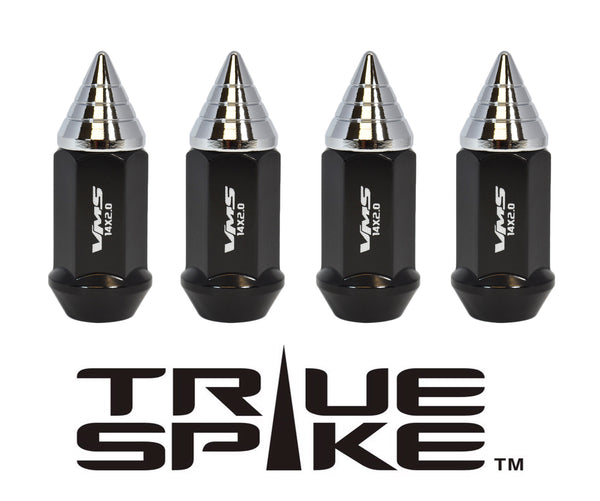 12x1.5 MM 62MM LONG CNC MACHINED FORGED STEEL EXTENDED SMALL SPIRAL SPIKE LUG NUTS ANODIZED ALUMINUM CAP // 20MM DIAMETER 21MM HEIGHT PART # LGC011