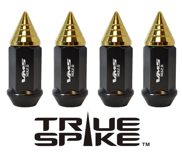 12x1.5 MM 62MM LONG CNC MACHINED FORGED STEEL EXTENDED SMALL SPIRAL SPIKE LUG NUTS ANODIZED ALUMINUM CAP // 20MM DIAMETER 21MM HEIGHT PART # LGC011