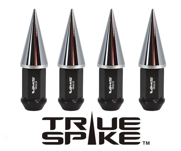 12x1.5 MM 89MM LONG CNC MACHINED FORGED STEEL EXTENDED SPIKE (25MM DIAMETER) LUG NUTS ANODIZED ALUMINUM CAPS // 25MM CAP DIAMETER 51MM CAP LENGTH PART NUMBER LGC020