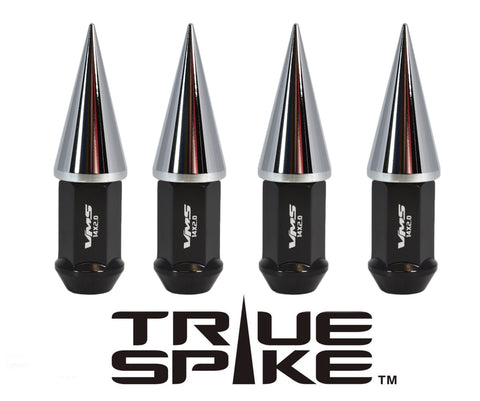 14X1.5 MM 101MM LONG CNC MACHINED FORGED STEEL EXTENDED SPIKE (25MM DIAMETER) LUG NUTS ANODIZED ALUMINUM CAPS TRUCK LENGTH 00- UP CHEVROLET SILVERADO TAHOE GMC SIERRA 12-UP DODGE RAM 15-UP F150 // 25MM CAP DIAMETER 51MM CAP LENGTH PART NUMBER LGC020