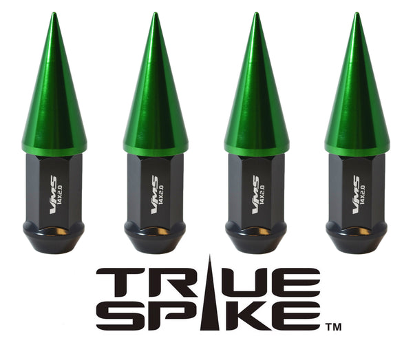 14X2.0 MM 101MM LONG CNC MACHINED FORGED STEEL EXTENDED SPIKE (25MM DIAMETER) LUG NUTS ANODIZED ALUMINUM CAPS TRUCK LENGTH 04-14 FORD F150 RAPTOR TREMOR EXPEDITION // 25MM CAP DIAMETER 51MM CAP LENGTH PART NUMBER LGC020