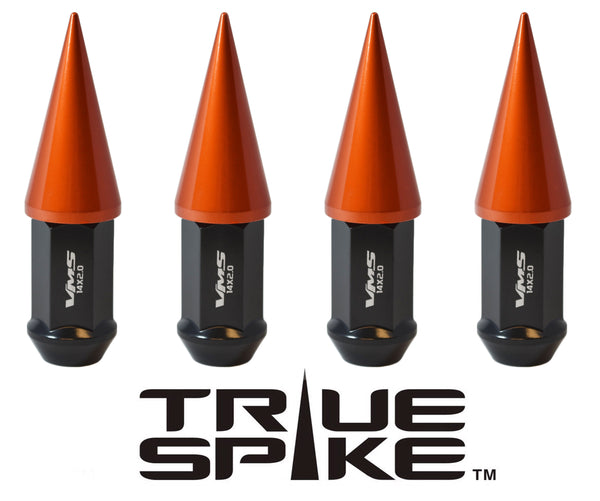 12x1.5 MM 89MM LONG CNC MACHINED FORGED STEEL EXTENDED SPIKE (25MM DIAMETER) LUG NUTS ANODIZED ALUMINUM CAPS // 25MM CAP DIAMETER 51MM CAP LENGTH PART NUMBER LGC020