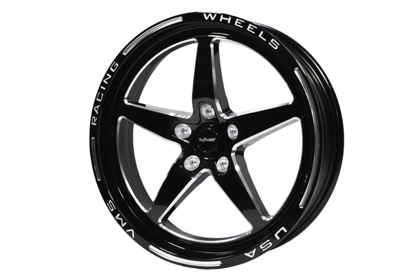 STREET DRAG RACE V-STAR FRONT WHEEL 18X5 5X120 -25 OFFSET FOR 10-23 CHEVROLET CAMARO SS & V6 GEN 5 & 6, 08-09 PONTIAC G8 GT, 14-17 CHEVY SS, 08-14 CADILLAC CTS-V, 06-13 CORVETTE Z06 & GS BLACK OR POLISHED // PART # VWST016, VWST030, VWST099