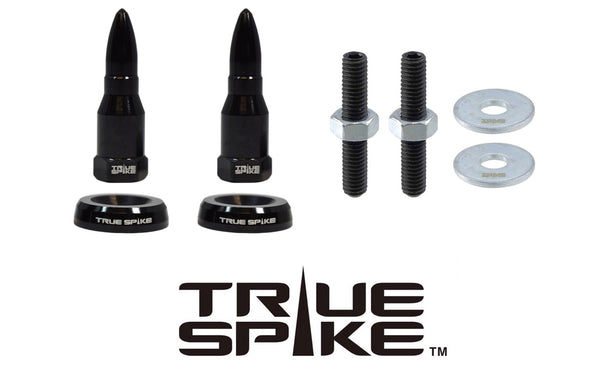 SPIKE or BULLET LICENSE PLATE FRAME WASHER BOLTS SCREWS CAPS FASTENERS COMPLETE KIT ANODIZED/CHROME/NEO CHROME // LPH002 & LPH005(BULLET) or LPH006(SPIKE)