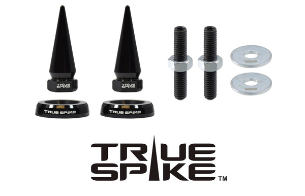 thumbnail image 2 of CCP Custom Parts Black Spike Billet Aluminum License Plate Frame Bolts For Harley – 2 Pack 2 of 4