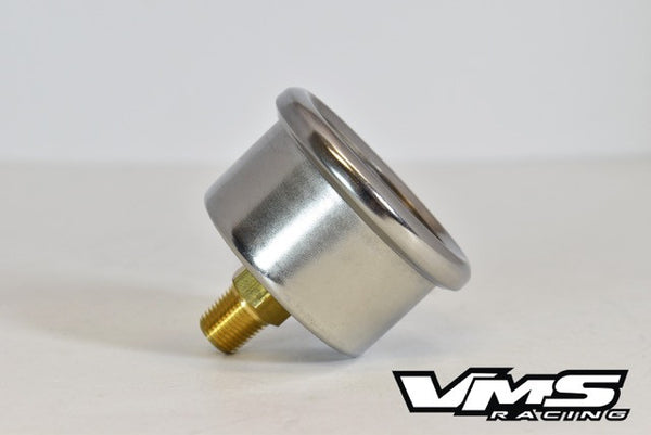 15 PSI 1 1/2" Liquid Filled Fuel Pressure Gauge 0-15 PSI 1/8" NPT FOR CARBURETOR LIKE HOLLEY EDELBROCK CARTER BARRY GRANT ETC // PART # 46077
