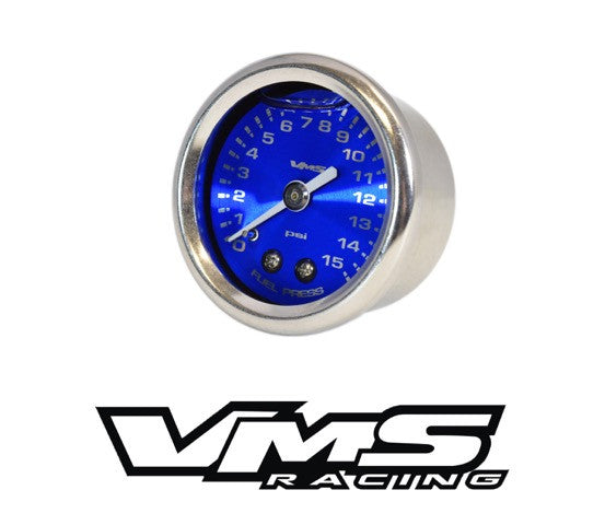 15 PSI 1 1/2" Liquid Filled Fuel Pressure Gauge 0-15 PSI 1/8" NPT FOR CARBURETOR LIKE HOLLEY EDELBROCK CARTER BARRY GRANT ETC // PART # 46077