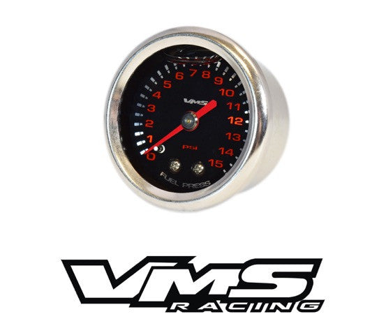 15 PSI 1 1/2" Liquid Filled Fuel Pressure Gauge 0-15 PSI 1/8" NPT FOR CARBURETOR LIKE HOLLEY EDELBROCK CARTER BARRY GRANT ETC // PART # 46077