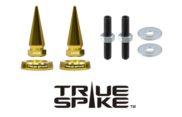 SPIKE or BULLET LICENSE PLATE FRAME WASHER BOLTS SCREWS CAPS FASTENERS COMPLETE KIT ANODIZED/CHROME/NEO CHROME // LPH002 & LPH005(BULLET) or LPH006(SPIKE)