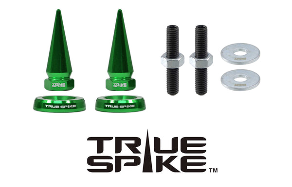 SPIKE or BULLET LICENSE PLATE FRAME WASHER BOLTS SCREWS CAPS FASTENERS COMPLETE KIT ANODIZED/CHROME/NEO CHROME // LPH002 & LPH005(BULLET) or LPH006(SPIKE)