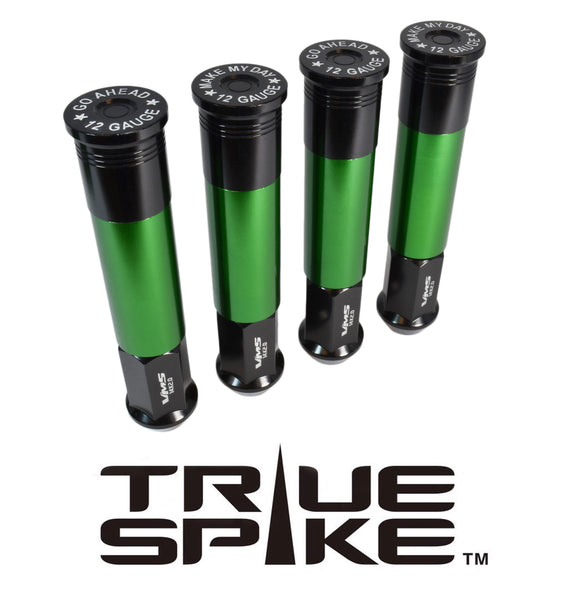 14x1.5 MM 117MM LONG CARS ONLY! SHOTGUN SHELL FORGED STEEL "GO AHEAD MAKE MY DAY" LUG NUTS WITH ANODIZED ALUMINUM CAP 09-17 CHEVY CAMARO 15-17 FORD MUSTANG 06-17 DODGE CHARGER CHALLENGER 300 // CAP: 20MM DIAMETER 76MM HEIGHT PART# LGC039/40/41/42