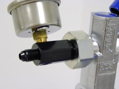 1500 PSI Liquid Filled Nitrous Pressure Gauge 0-1500 PSI WITH 4 AN Adapter for NOS bottle // Part # FPGNOS