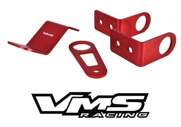 K20 K24 BOLT ON RADIATOR BRACKET KIT FOR K-SWAP K-SERIES ENGINES IN 92-00 HONDA CIVIC 94-01 ACURA INTEGRA EG EK DC2 // PART # RBK001
