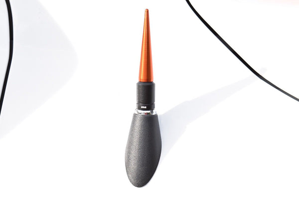 2 PIECE BULLET & SPIKE ALUMINUM SHORT ANTENNA KIT MANY COLORS TO CHOOSE FROM