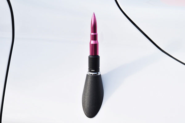 2 PIECE BULLET & SPIKE ALUMINUM SHORT ANTENNA KIT MANY COLORS TO CHOOSE FROM