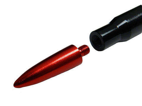 REPLACEMENT BULLET TIPS FOR 2 PIECE 50 CALIBER CAL BULLET STYLE ALUMINUM SHORT ANTENNAS