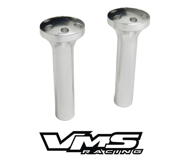 BILLET ALUMINUM 1965-1966 FORD MUSTANG DOOR LOCK PULLS CHROME PLATED or BLACK 8-32 THREAD PITCH // PART # DLH001