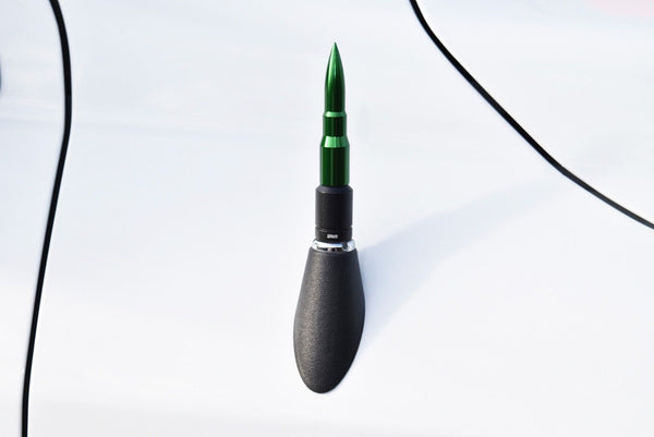 2 PIECE BULLET & SPIKE ALUMINUM SHORT ANTENNA KIT MANY COLORS TO CHOOSE FROM