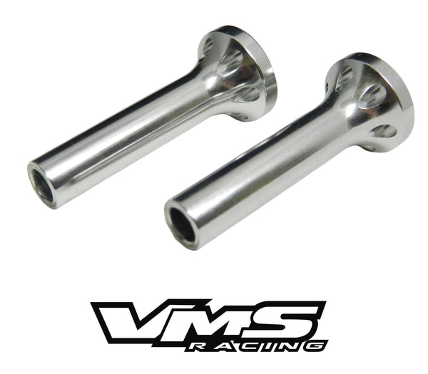 BILLET ALUMINUM 1965-1966 FORD MUSTANG DOOR LOCK PULLS CHROME PLATED or BLACK 8-32 THREAD PITCH // PART # DLH001